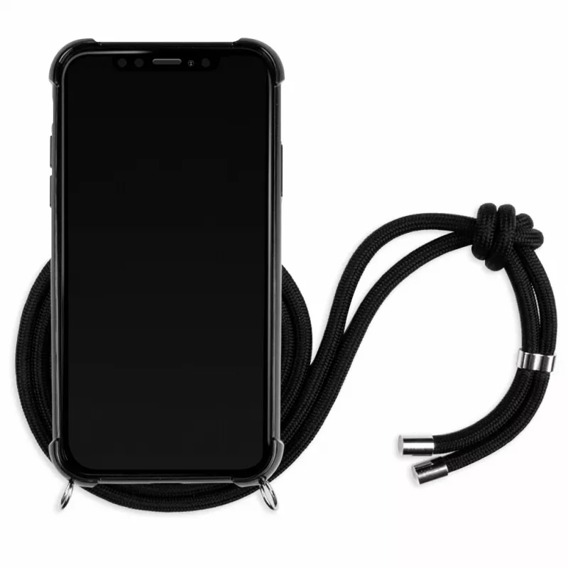 Lookabe Necklace Snake Edition telefoonhoesje voor iPhone XR, zilver/zwart