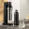 BRITA carbonisatiefles 650 ml, RVS, zwart, vaatwasbestendig