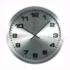 NeXtime wandklok 2906zw Mercure, Ø25 cm, zilver