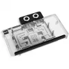 Grafische kaart waterkoeler Alphacool Core RX 9070 XT Hellhound+ Transparant Chrome met backplate