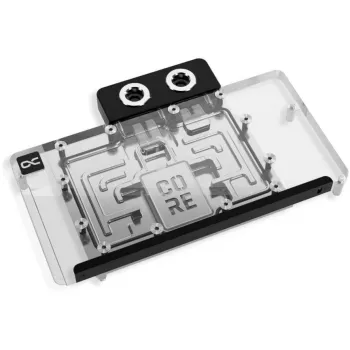 Grafische kaart waterkoeler Alphacool Core RX 9070 XT Hellhound+ Transparant Chrome met backplate