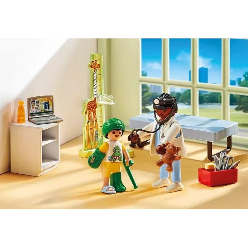 Figurenset Action Heroes 71619 kinderarts met teddybeer
