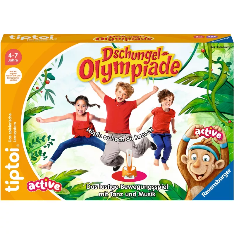 tiptoi ACTIVE Dschungel-Olympiade, bordspel
