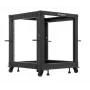 Rack-behuizing LANBERG Open Rack OR01-6112-B 12U 600x600 verstelbaar zwart