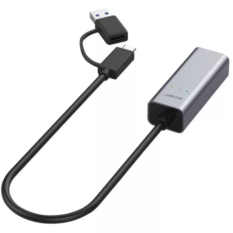 Ethernet-adapter ALLNET ALL-NC-2.5G-USBC_A USB 3.0 Type-C & Type-A 2,5 Gbps Multi-Gigabit LAN