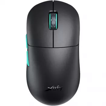Xtrfy M8 bedrade/draadloze gaming-muis 400-26000 CPI low front ultralight uniek (M8W-zwart)