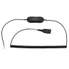 Jabra GN1218 AC 2m spiraal, kabel, zwart