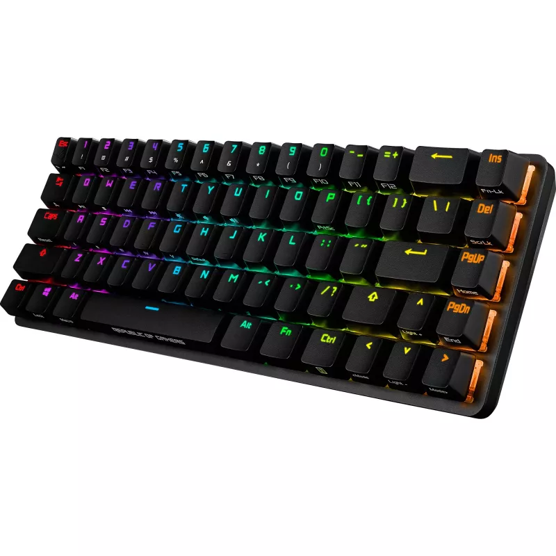 Mechanisch toetsenbord ASUS ROG Falchion — compacte 65%-layout, Cherry MX Red schakelaars, RGB-achtergrondverlichting