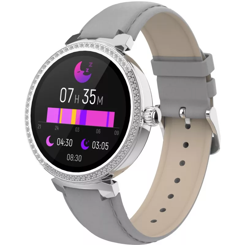 Denver SWC-342GR smartwatch, 1,2 inch IPS, grijs