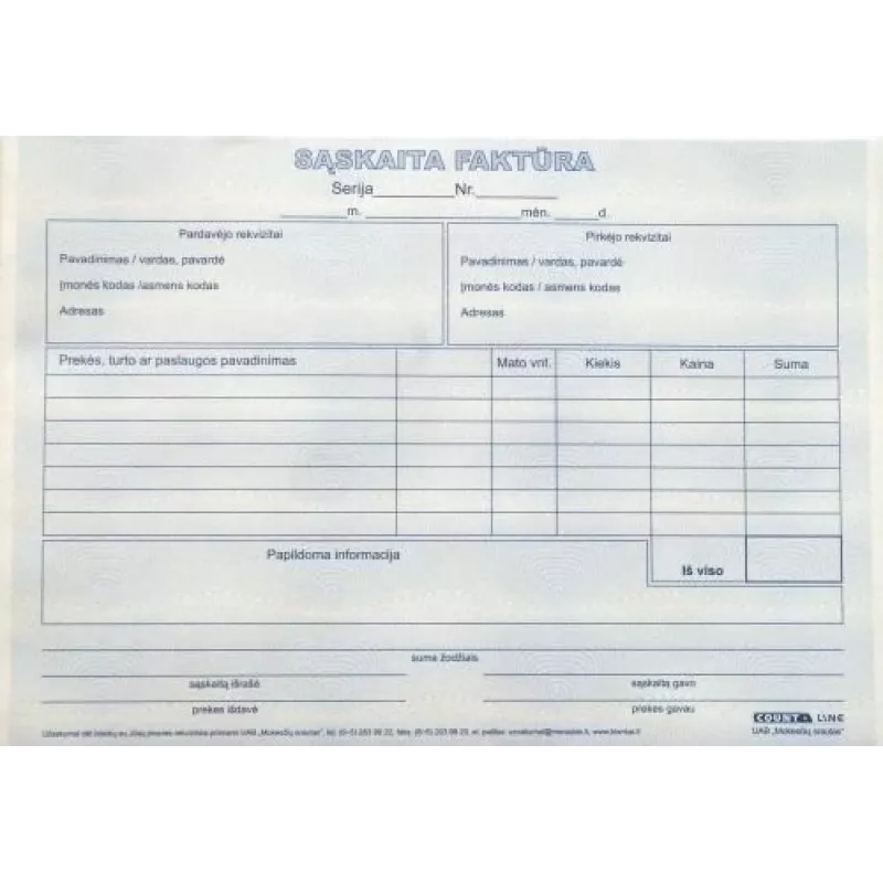 Factuur, A5, 2x50 0720-042