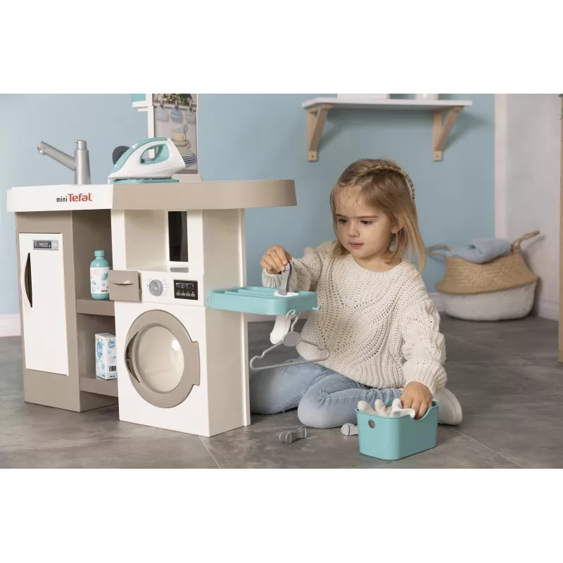 Smoby 311050 speelkeuken met wasruimte en accessoires