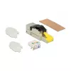 Draadconnector RJ45 DeLOCK 86485 zwart zilver transparant geel