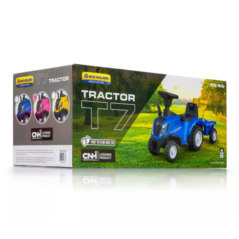 Loopvoertuig milly mally T7 tractor (roze) kinderloopvoertuig