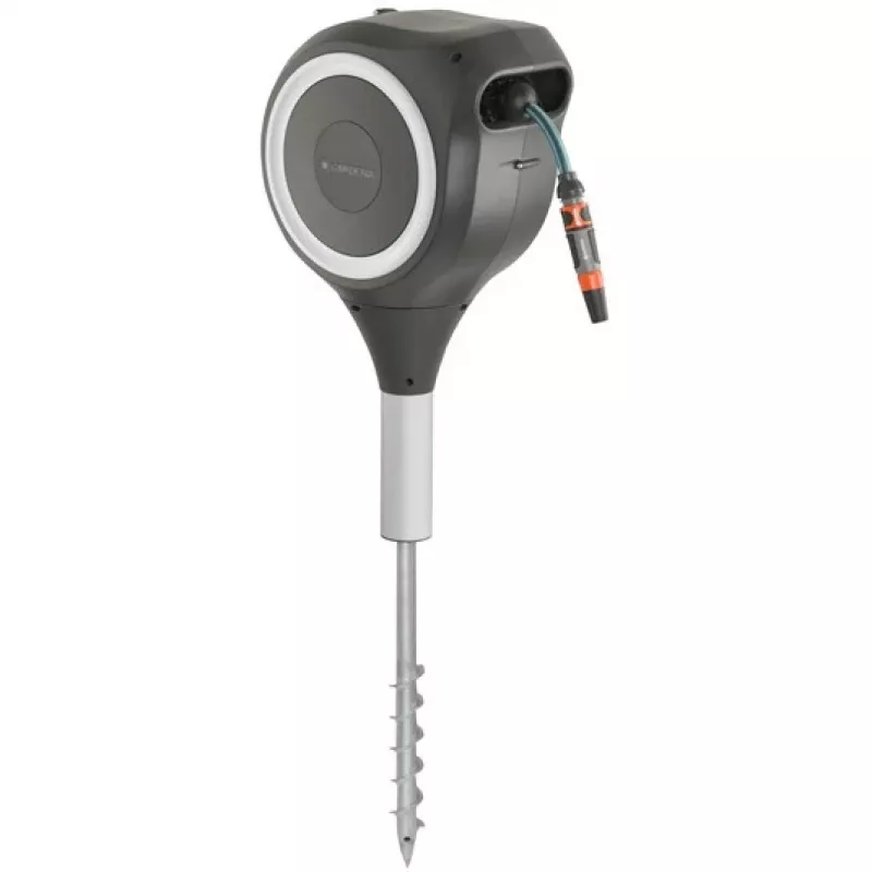 Vloerstand-trommel Gardena RollUp Automatic zwart grijs