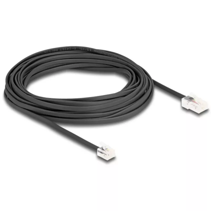DeLOCK telefoonkabel RJ45-stekker naar RJ11-stekker zwart 10 m