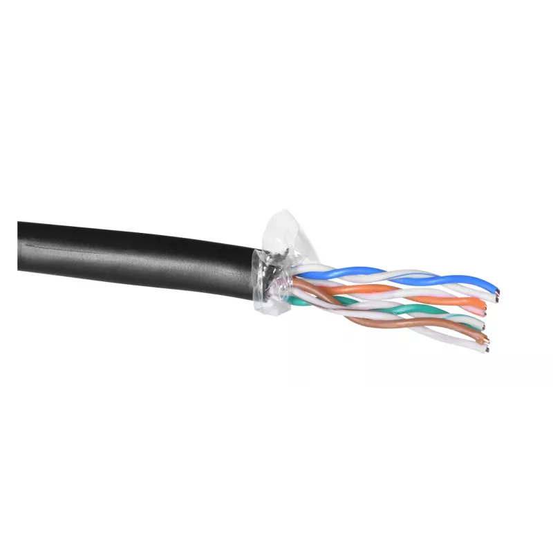 Alantec KIU5OUTS305Q netwerkkabel zwart 305 m Cat5e U/UTP (UTP) (KIU5OUTS305Q)