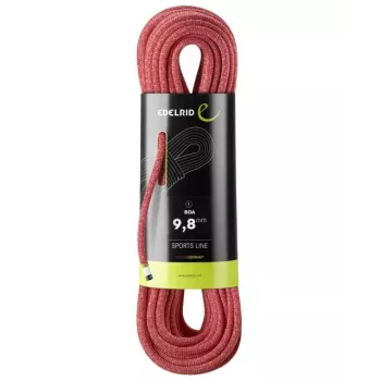 Klimtouw Edelrid 710790802000 rood 80000 mm 9,8 mm polyamide