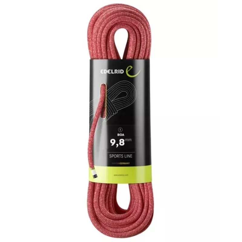 Klimtouw Edelrid 710790802000 rood 80000 mm 9,8 mm polyamide