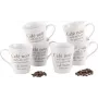 Esmeyer koffiekopjesset 6 stuks, model 302-007, 0,25 l inhoud per kopje