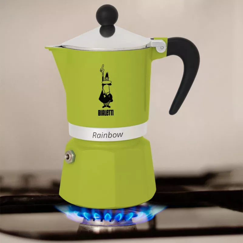 Bialetti Rainbow mokakan zwart, groen