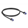 Netwerkkabel DeLOCK RJ45 Cat.6A S/FTP slank 1m zwart