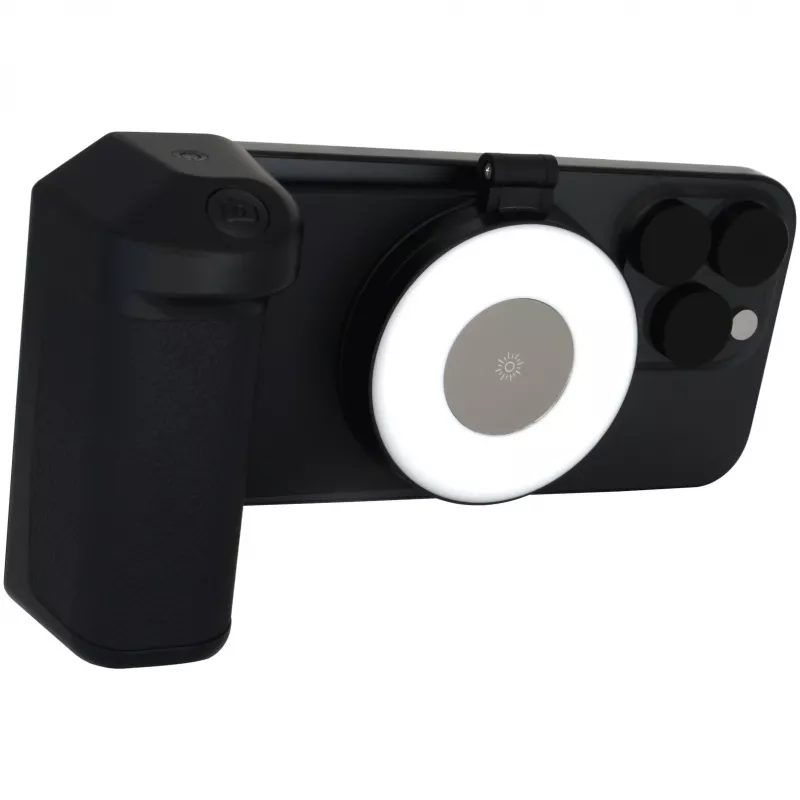 Selfielamp RealPower Selfie MagFree LED zwart wit ABS PU