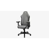 Aerocool Crown AeroSuede universele gamestoel met gevoerde zitting, steengrijs