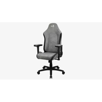 Aerocool Crown AeroSuede universele gamestoel met gevoerde zitting, steengrijs