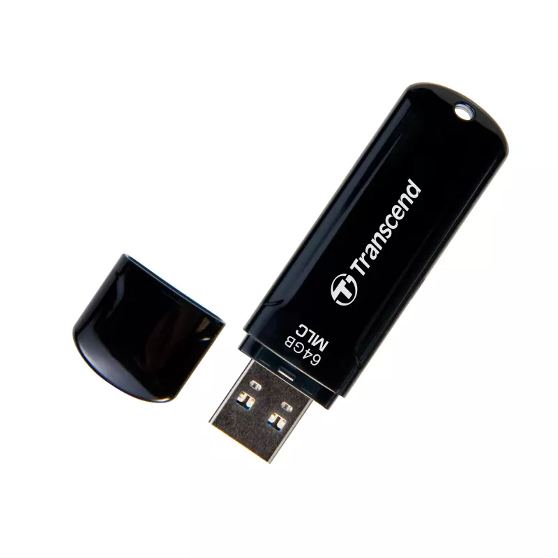 Transcend JetFlash 750 Endurance Series TS64GJF750K USB-stick, 64 GB, USB 3.1 Gen 1, MLC, pianozwart