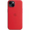 Apple iPhone 14 siliconen case met MagSafe, (PRODUCT)rood