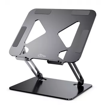 Laptopstandaard MEDIA-TECH MT2661 — in hoogte verstelbaar, opvouwbaar aluminium ontwerp voor notebooks tot 17 inch