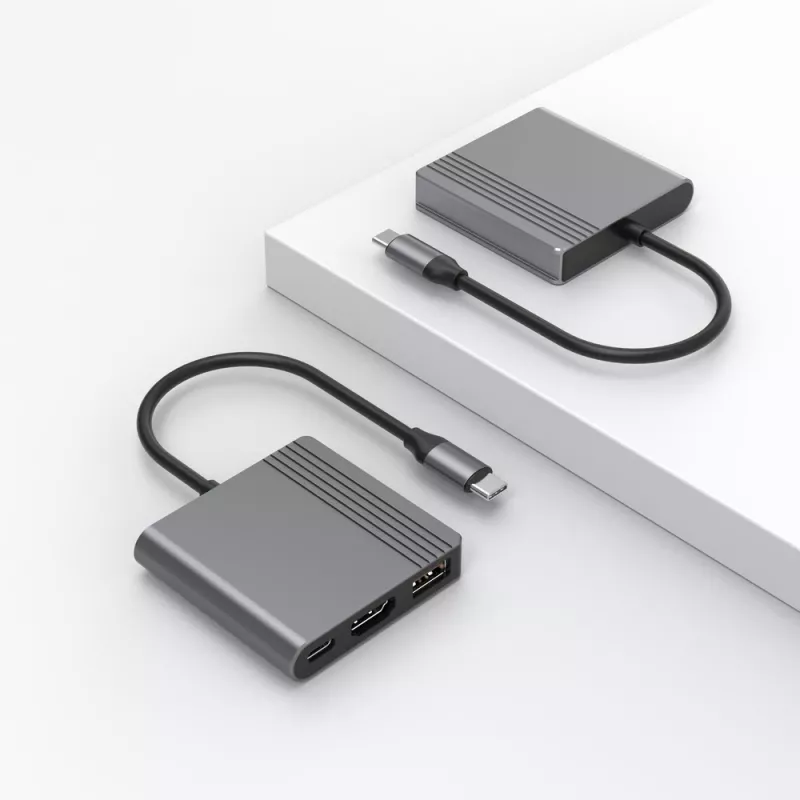 I/O-adapter USB-C naar HDMI/USB3/3IN1 A-CM-COMBO3-05 GEMBIRD