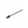 Wentronic Goobay CAT 6 slanke patchkabel, U/UTP, zwart, 0,15 m - koper (71547)