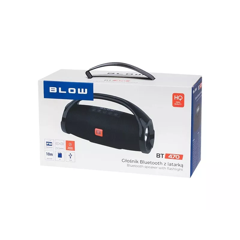 BLOW BT470 stereo draagbare luidspreker, zwart