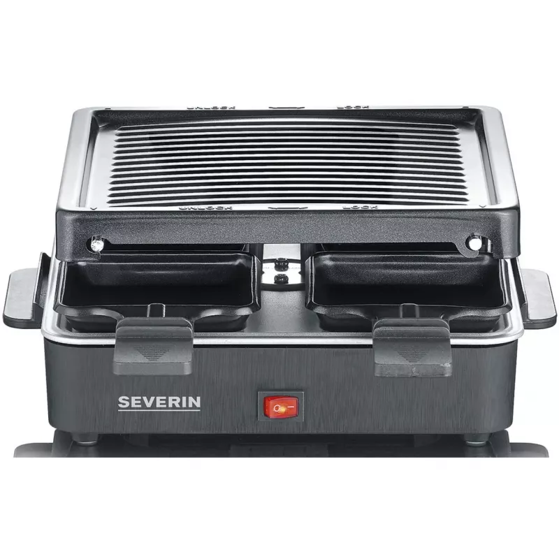 Severin mini raclette grill 4 kleine antiaanbakpannetjes 600 W