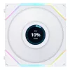 LIAN LI UNI FAN TL LCD 120mm ARGB behuizingsventilator - wit 3-pack