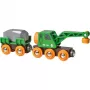 Wagon BRIO Clever Crane Wagon Lift and Load zwart groen