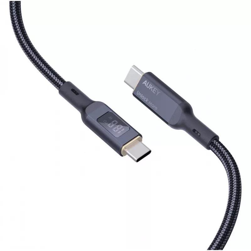 AUKEY CB-MCC102 USB-kabel 1,8 m USB-C zwart 480 Gbit/s