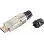 HDMI-stekker ShiverPeaks 77405-S metaal voor zelfmontage, 4K2K-compatibel