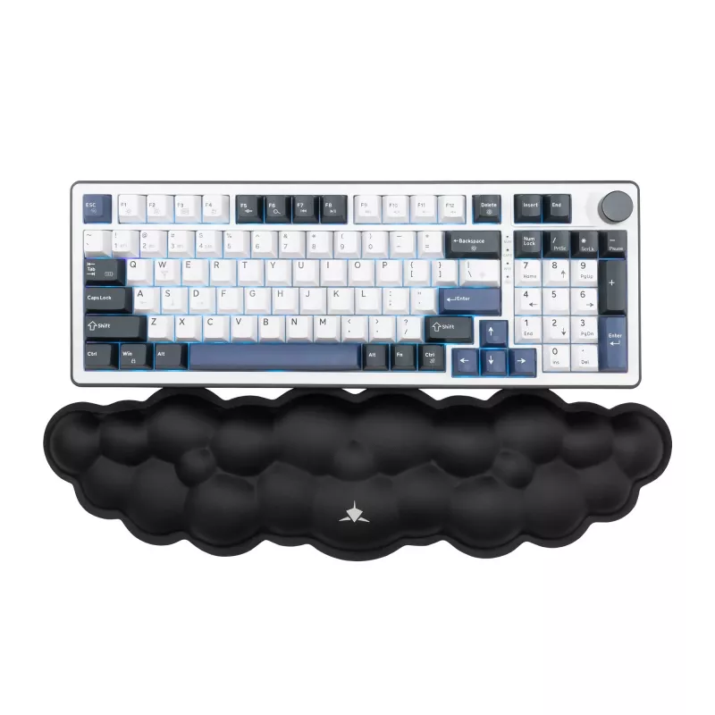 White Shark KP-011 Cumulus Cloudy polssteun voor toetsenbord, zwart