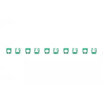 DIGITUS - kabelclips met kleurcodering - voor patchkabels - groen (verpakking van 100) (A-CC-G)