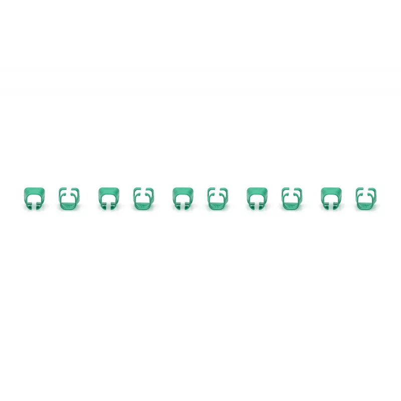 DIGITUS - kabelclips met kleurcodering - voor patchkabels - groen (verpakking van 100) (A-CC-G)