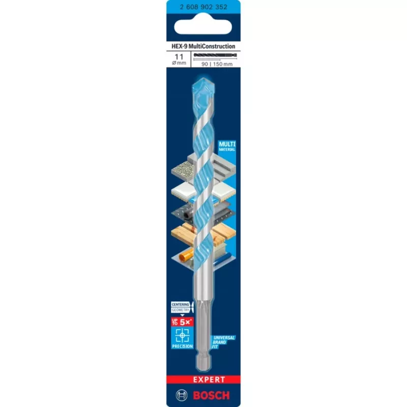 Boor Bosch Expert HEX-9 Multi Construction Ø11 mm, zeskantschacht