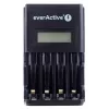 Accuoplader everActive NC450B — 4-cellen AAA-oplader, 110/230V AC, zwart