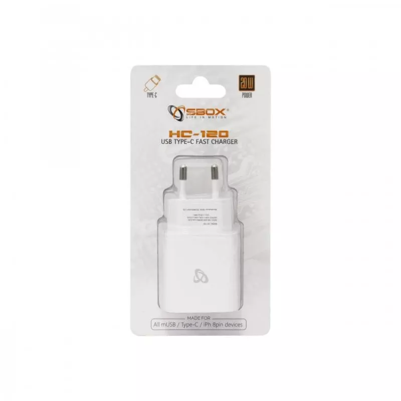 Sbox HC-120 USB Type-C voeding wit