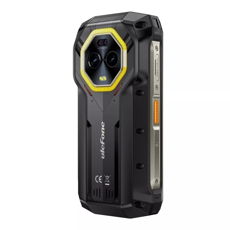 Ulefone Armor Mini 20 smartphone, 4,7 inch, Helio G99, 8GB RAM, 256GB, 6200 mAh, Android 14, zwart
