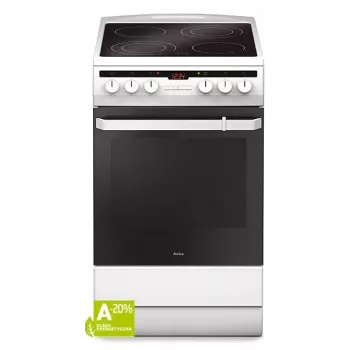 Vrijstaand fornuis Amica SHC 5874 W elektrisch keramisch 4 zones