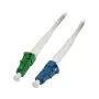 Glasvezel patchkabel met 1 vezel 2mtr.LC-LC(APC8°) - 9/125u - schuin geslepen - G657.A2 - Synergy21 -