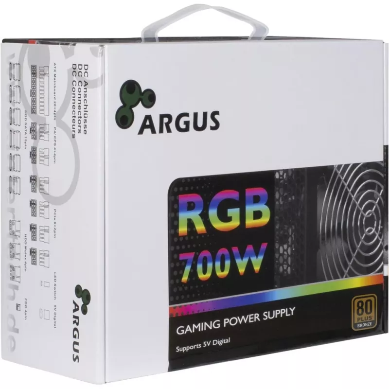Voeding Inter-Tech Argus RGB-700W II 700W