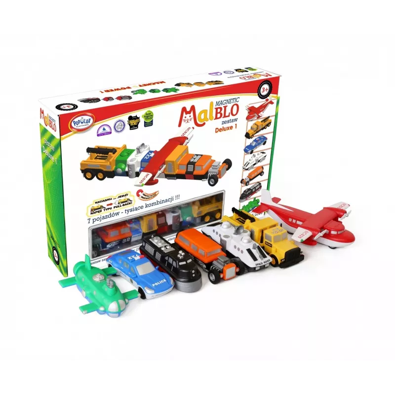 Voertuigset Popular Playthings Magnetic Mix or Match